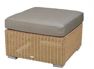 Cane-Line chester fodskammel/sofabord, natural, hynde i taupe